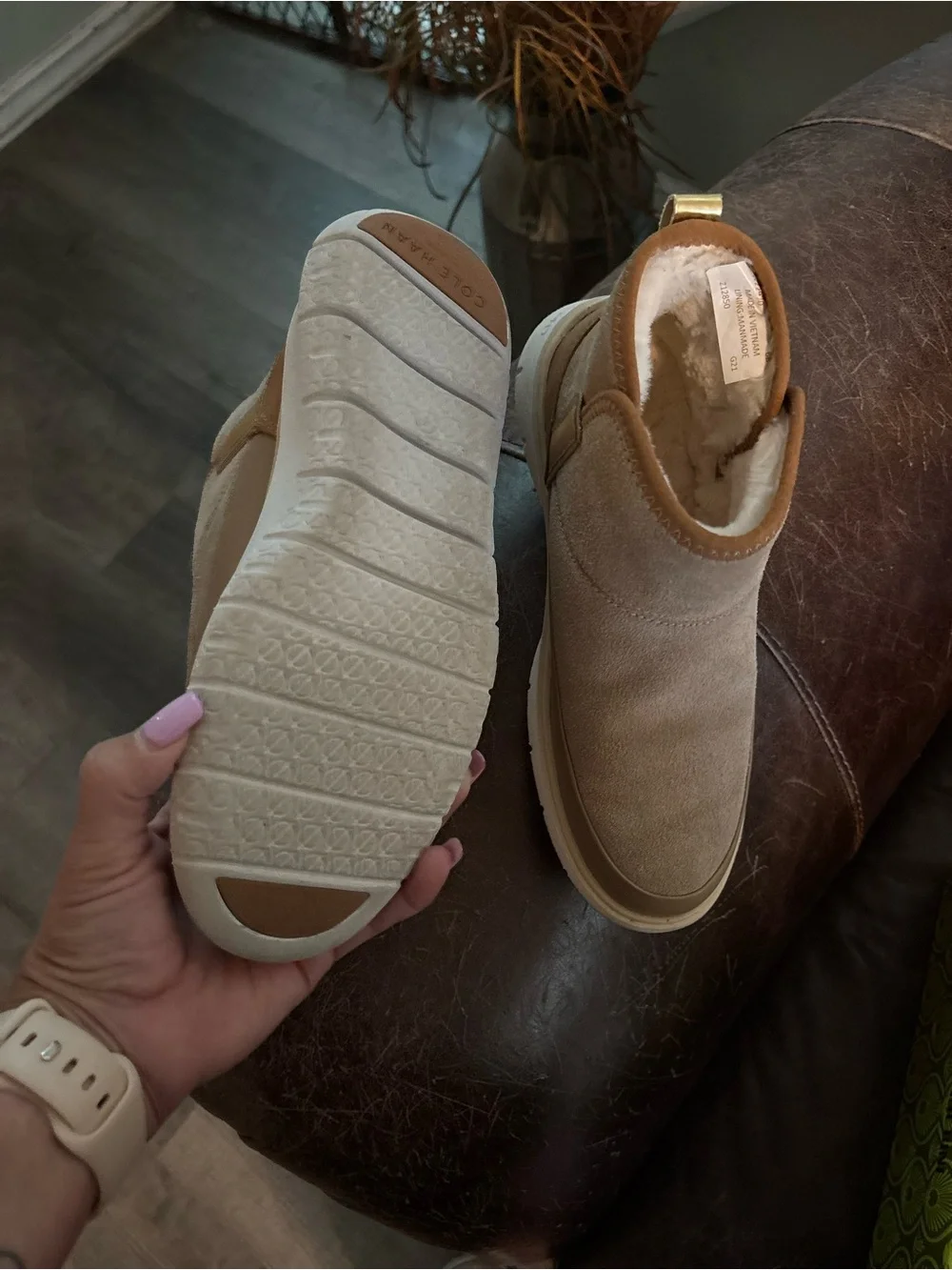 Cole Haan slip boots